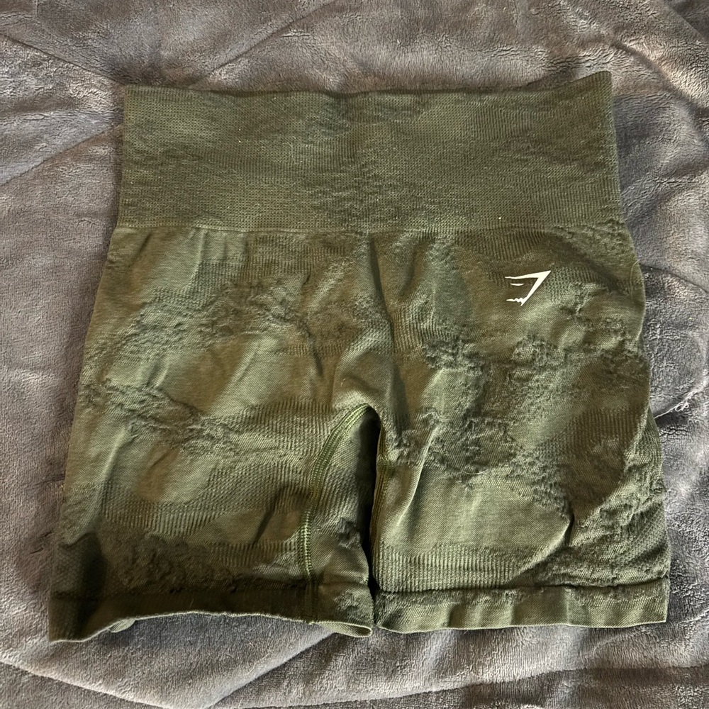 Gymshark Women's Green Seamless Shorts